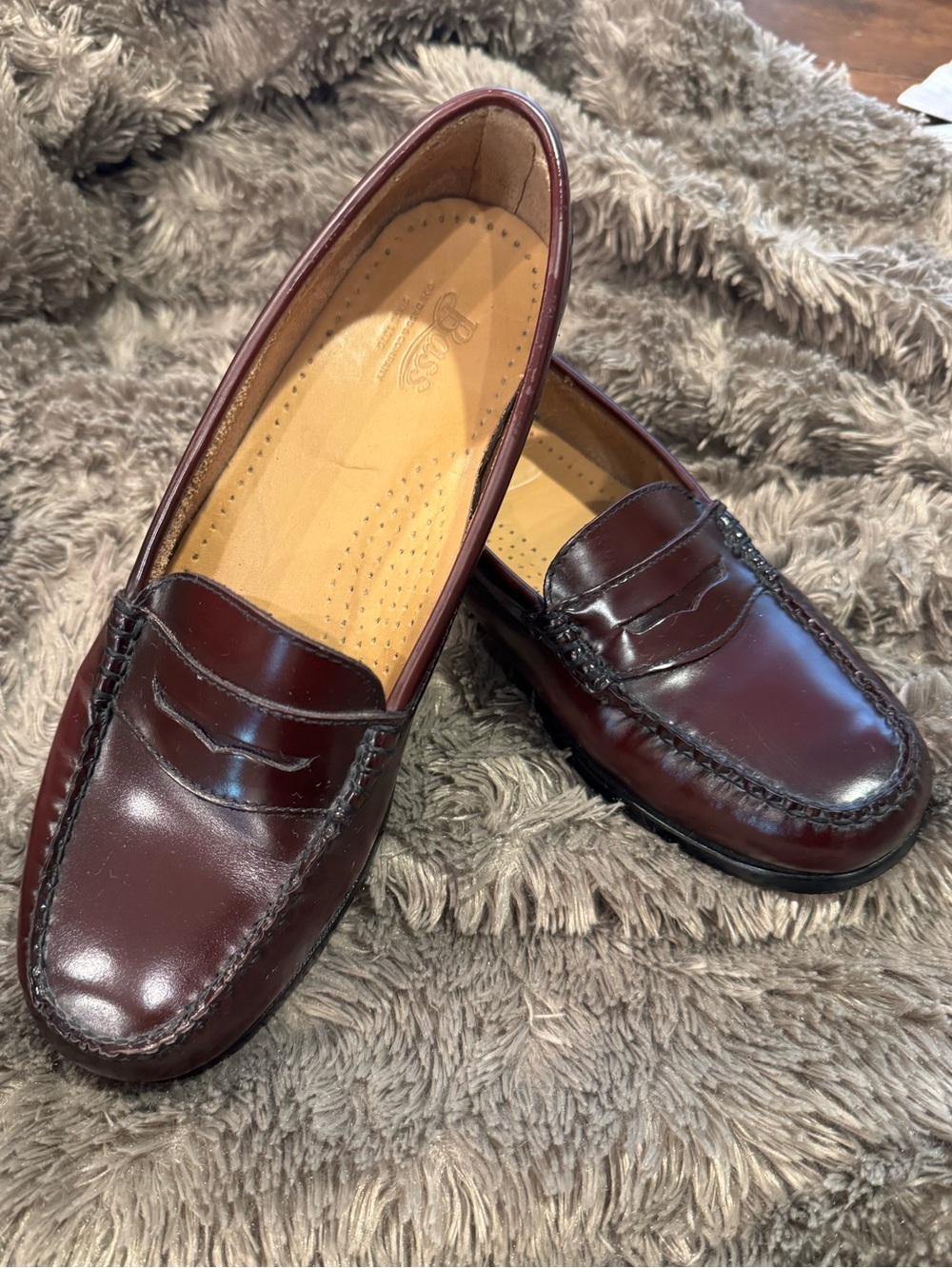 G.H. Bass & Co. Women's Penny Loafers in Burgundy